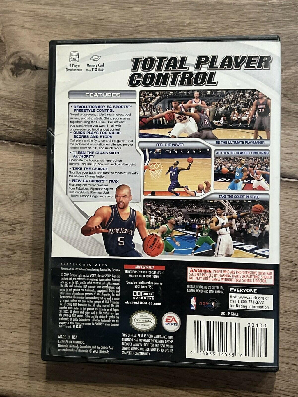 NBA Live 2003 (Nintendo GameCube, 2002) NO MANUAL