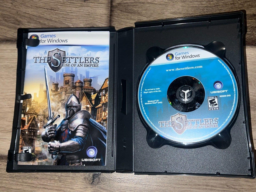 The Settlers: Rise Of An Empire (PC, 2007) CIB WITH BIG BOX AND CD KEY