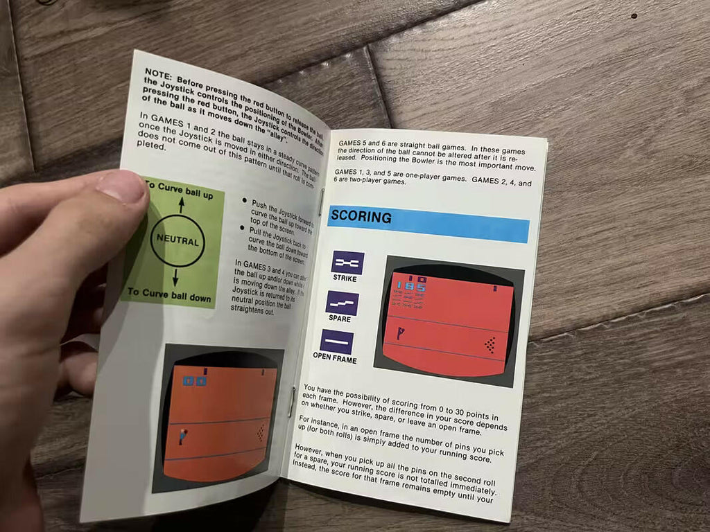 Bowling (Atari 2600, 1978) MANUAL ONLY