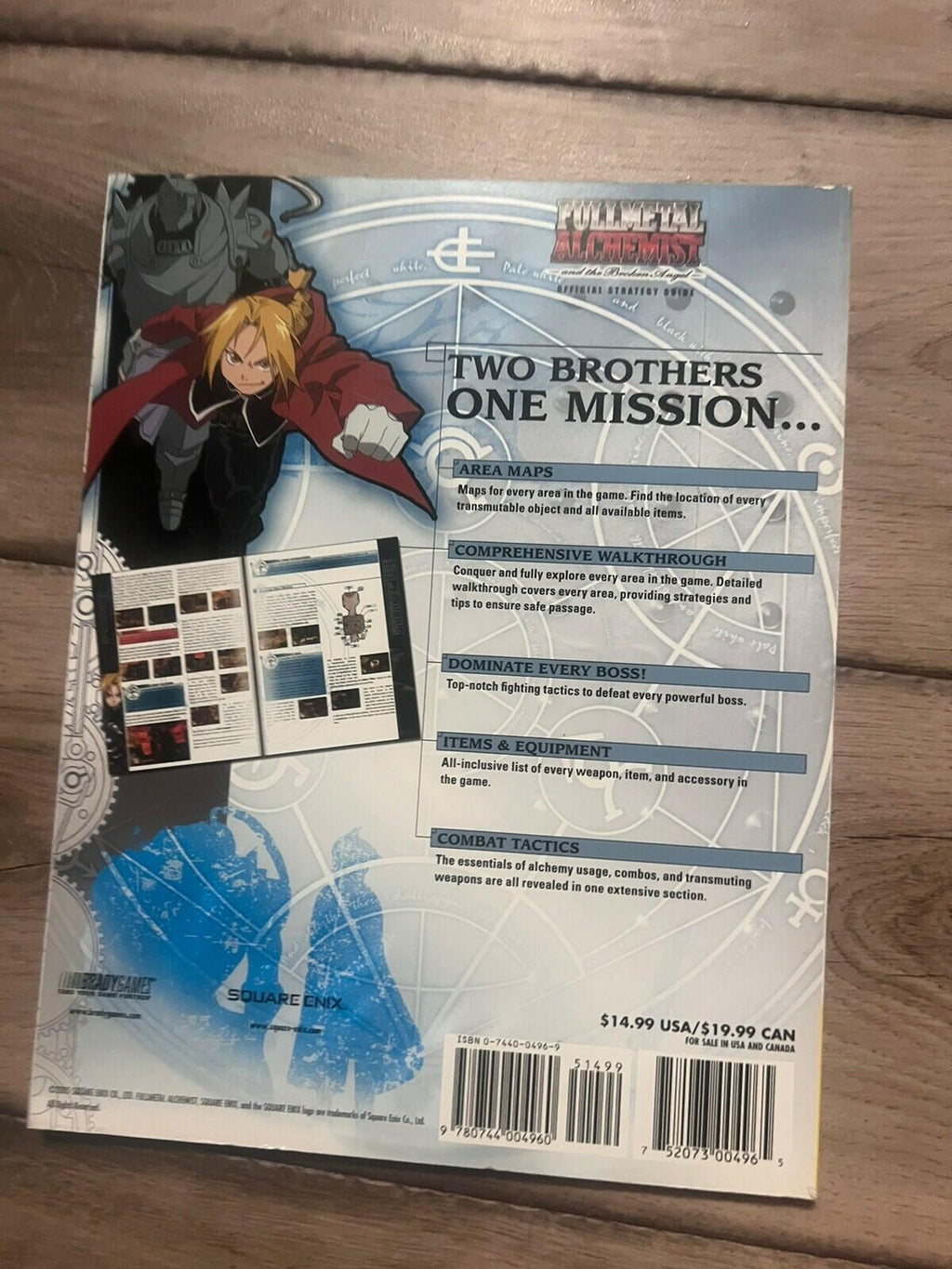 Fullmetal Alchemist And The Broken Angel Bradygames Strategy Game Guide PS2