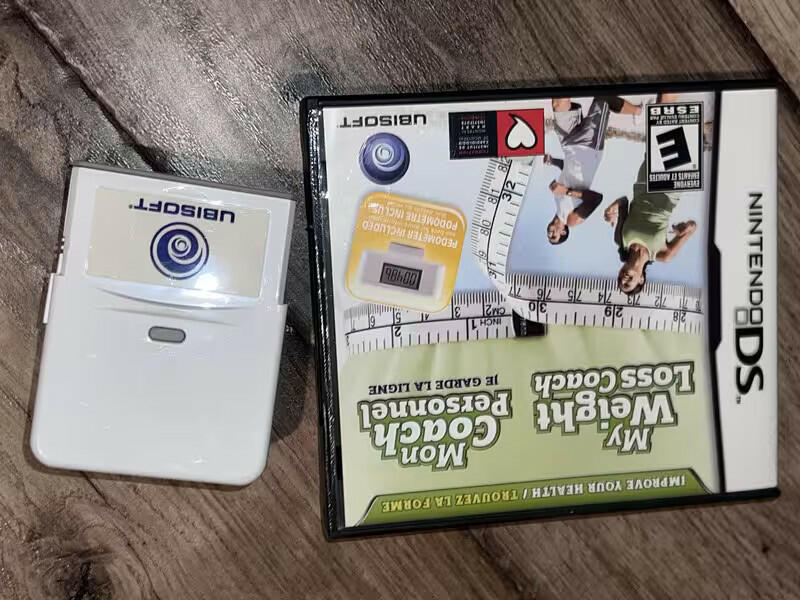 My Weight Loss Coach (Nintendo DS, 2008) CIB WITH PEDOMETER