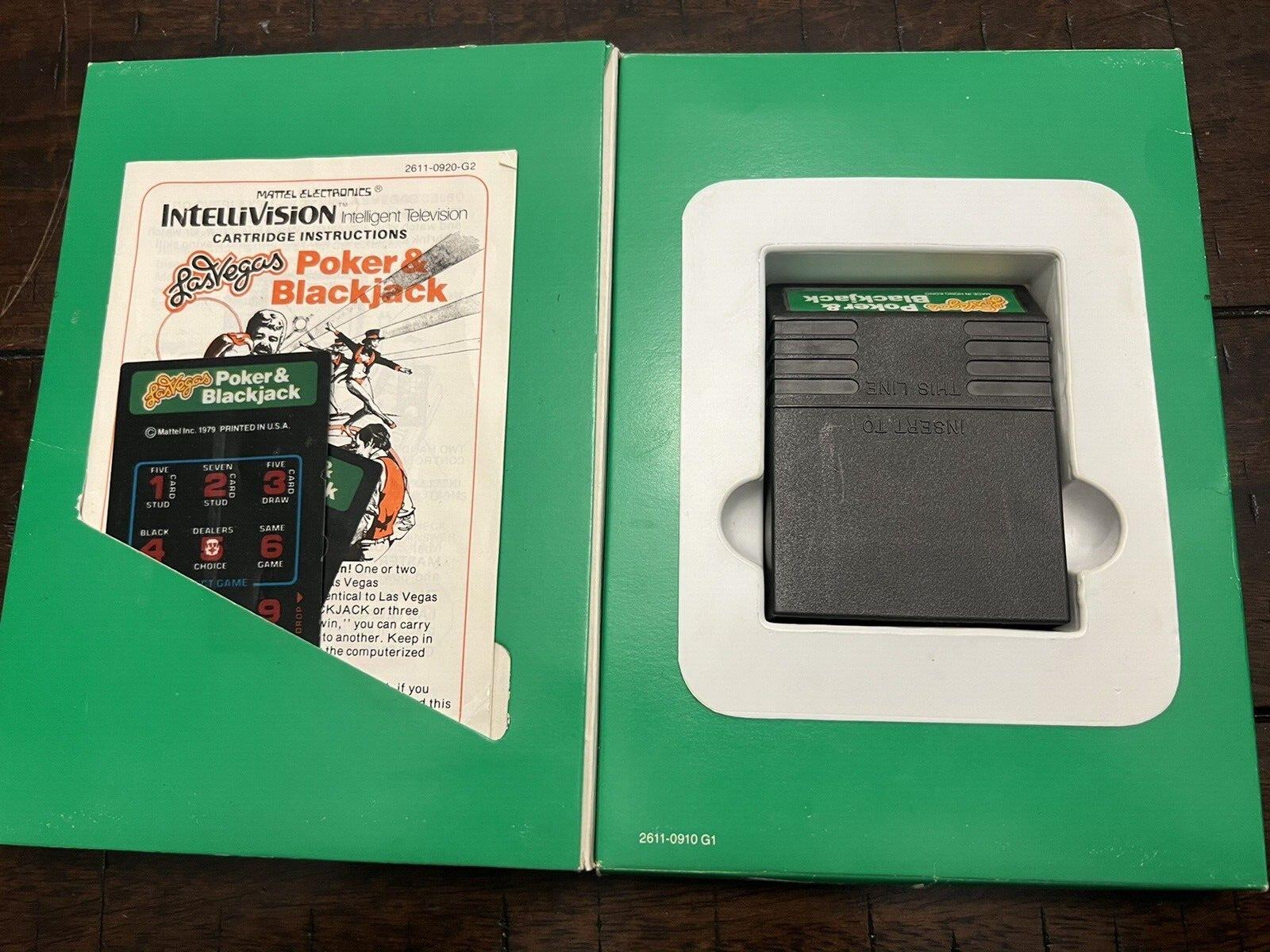 Las Vegas Poker & Blackjack (Intellivision, 1979) CIB
