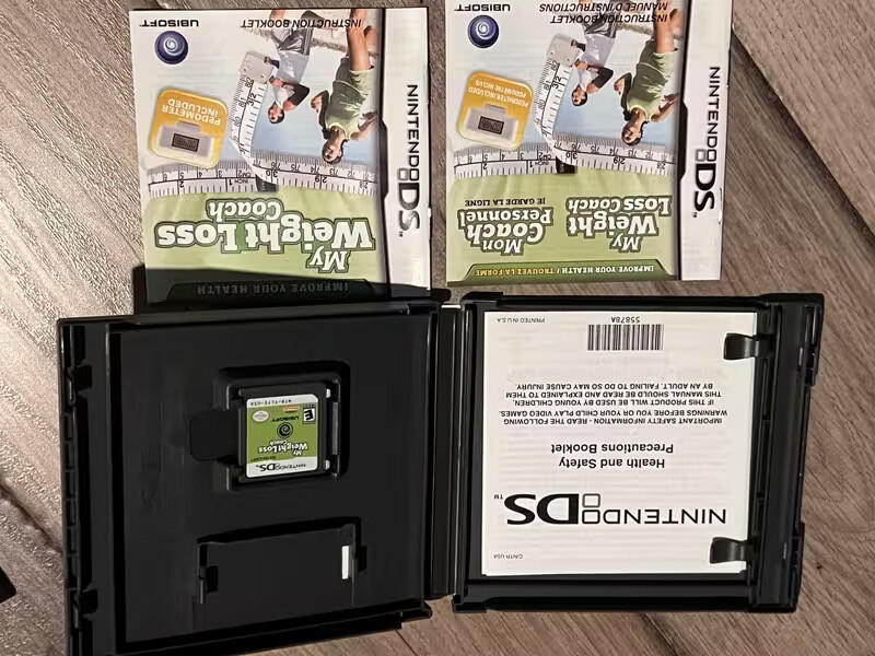 My Weight Loss Coach (Nintendo DS, 2008) CIB WITH PEDOMETER