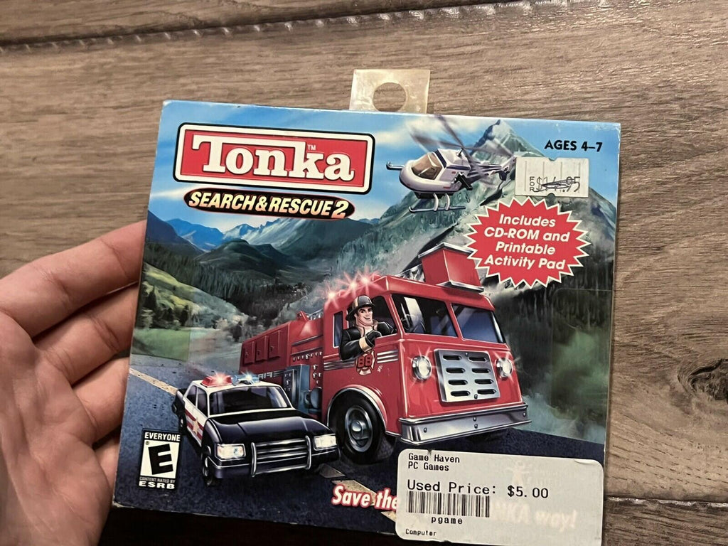 Video Game PC CD-ROM 2002 Tonka Search & Rescue 2 NEW SEALED