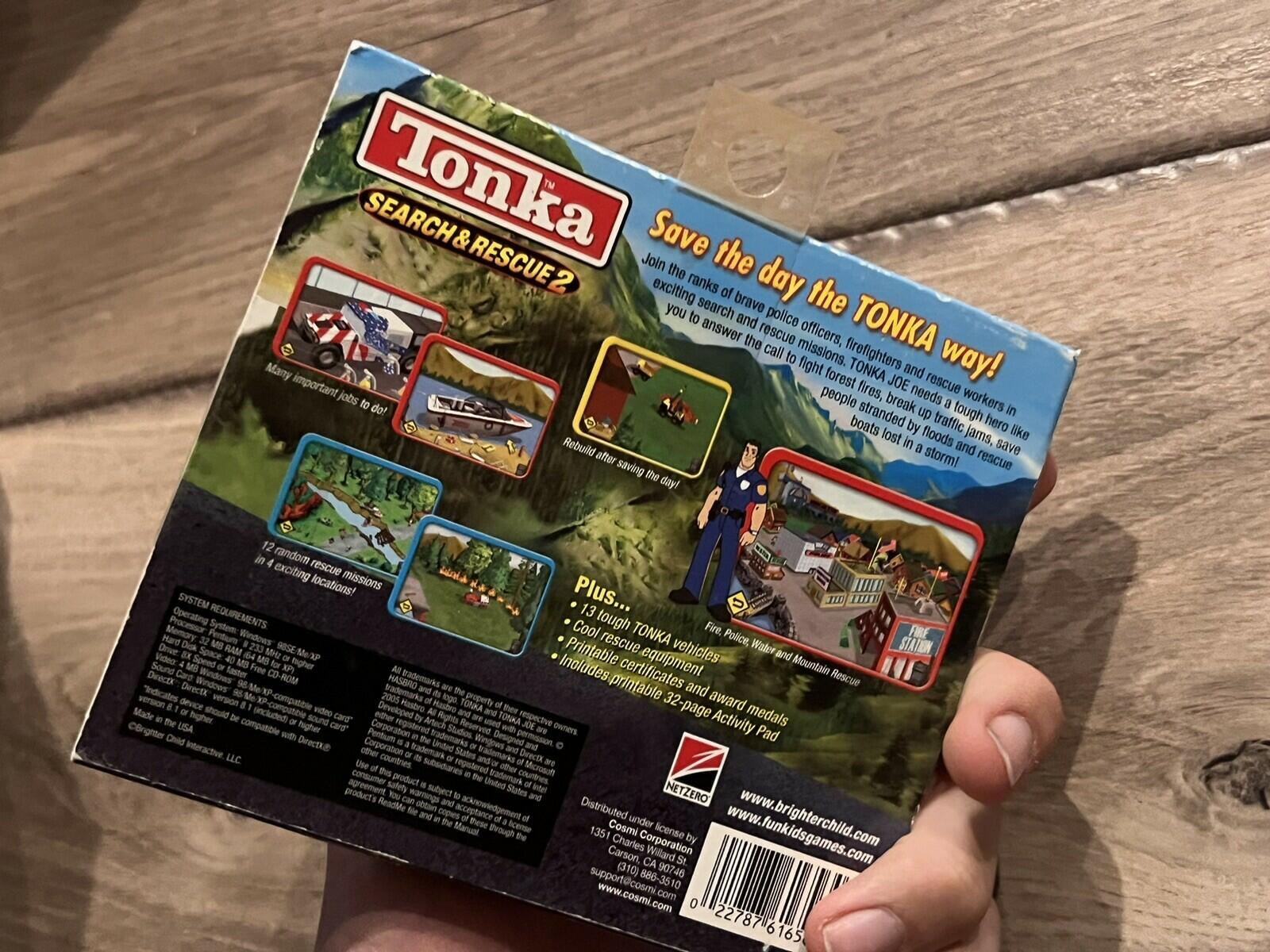 Video Game PC CD-ROM 2002 Tonka Search & Rescue 2 NEW SEALED