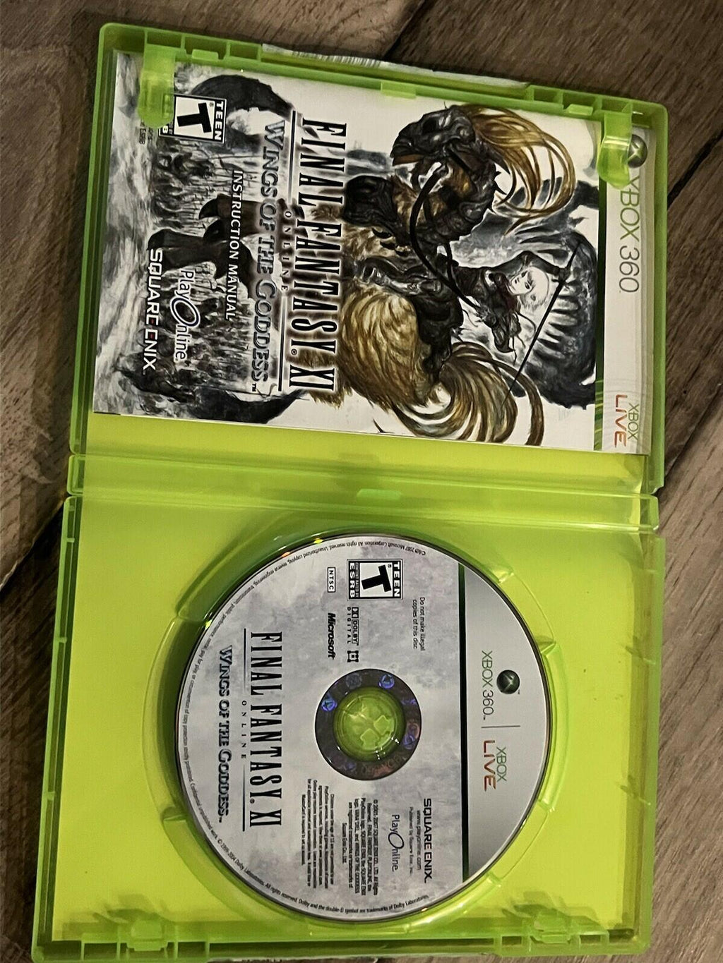 Final Fantasy XI Online: Wings of the Goddess (Microsoft Xbox 360, 2007) CIB