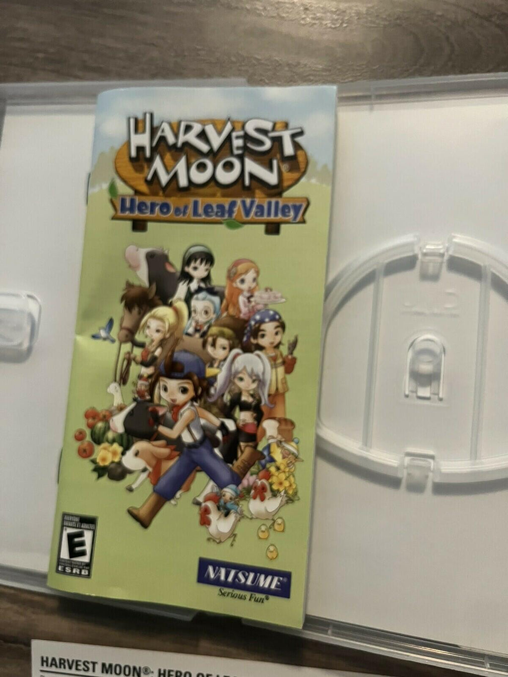 Harvest Moon: Hero of Leaf Valley (Sony PSP, 2010) CASE+MANUAL ONLY