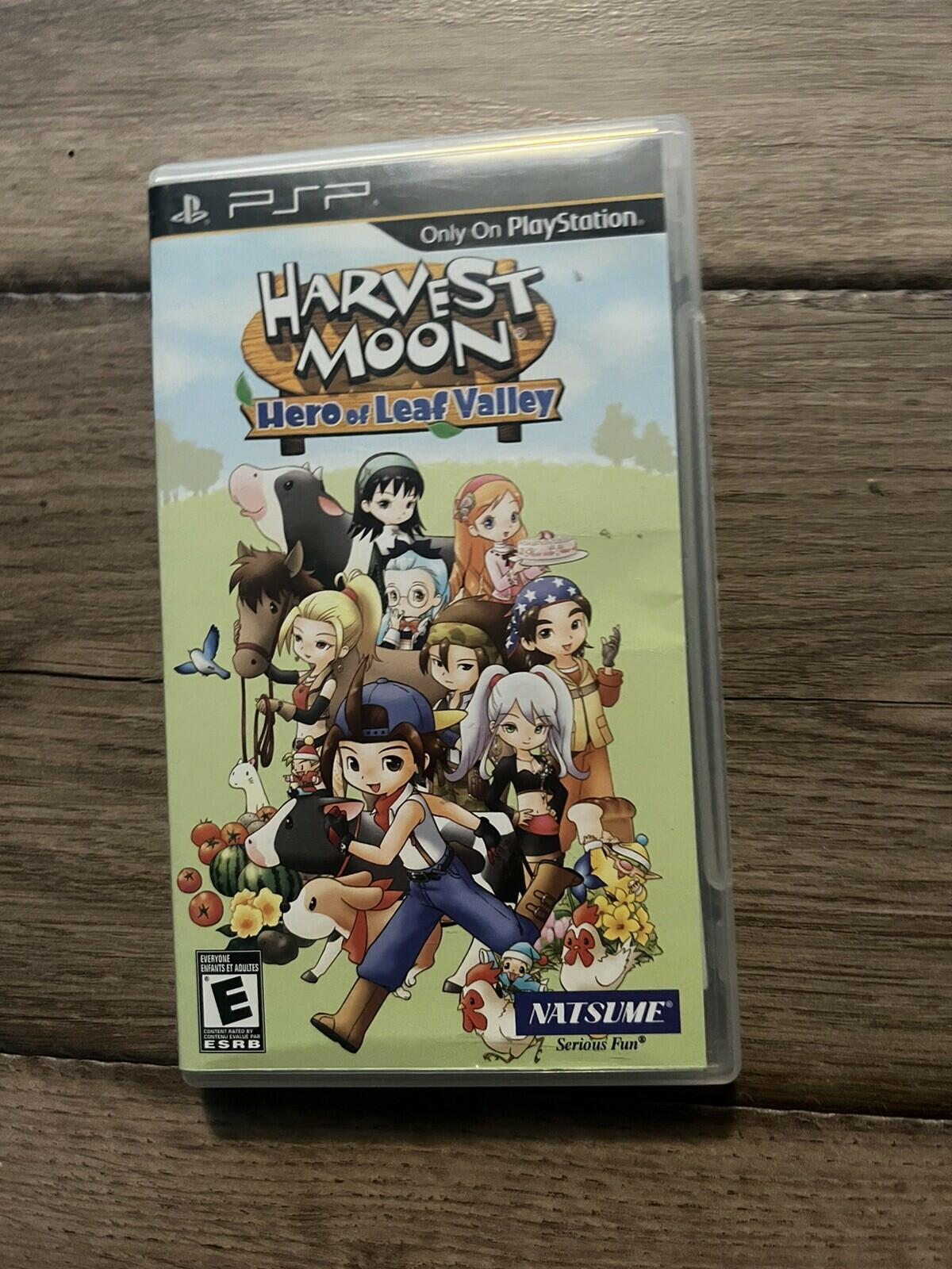 Harvest Moon: Hero of Leaf Valley (Sony PSP, 2010) CASE+MANUAL ONLY
