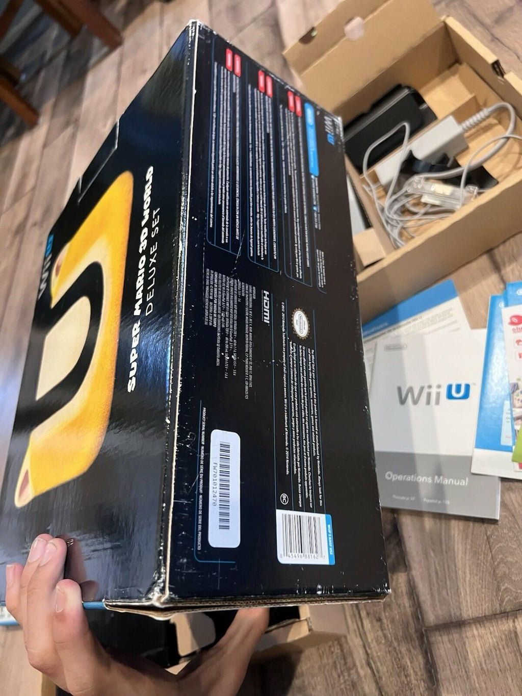 Nintendo Wii U 32 GB Super Mario 3D World Deluxe Set Console CIB 2 Games