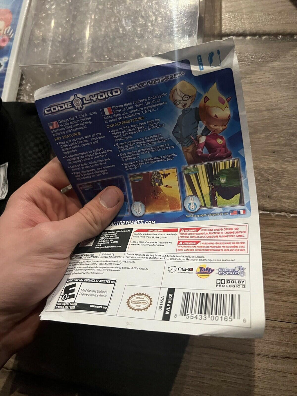 Code Lyoko: Quest For Infinity - Big Box With Tshirt (Wii, 2007) BRAND NEW GAME