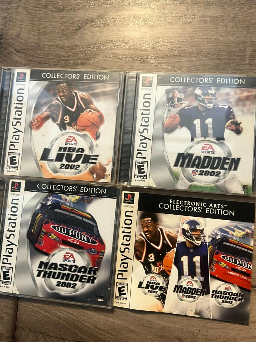 EA Collectors Edition Madden NFL/NBA Live/NASCAR Thunder (PlayStation 1, 2002)