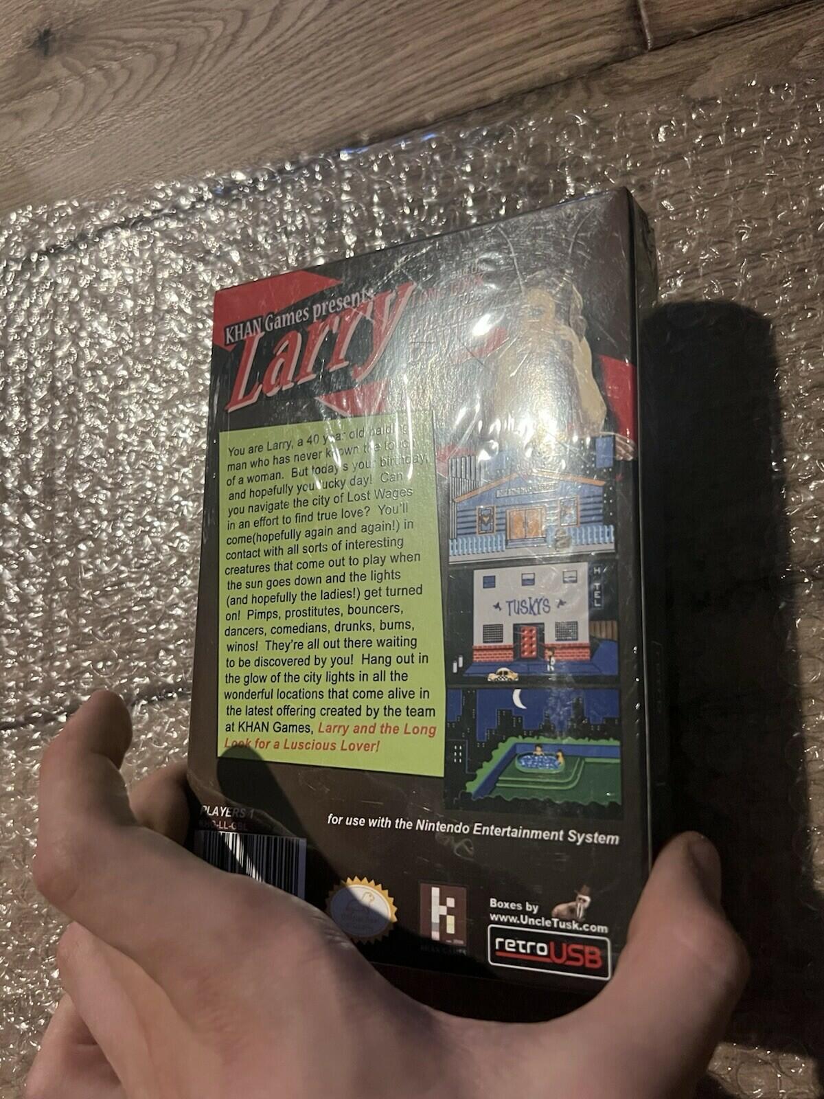 Leisure Suit Larry LLFLL Nintendo NES RetroUSB RetroZone KHAN Games SEALED NEW