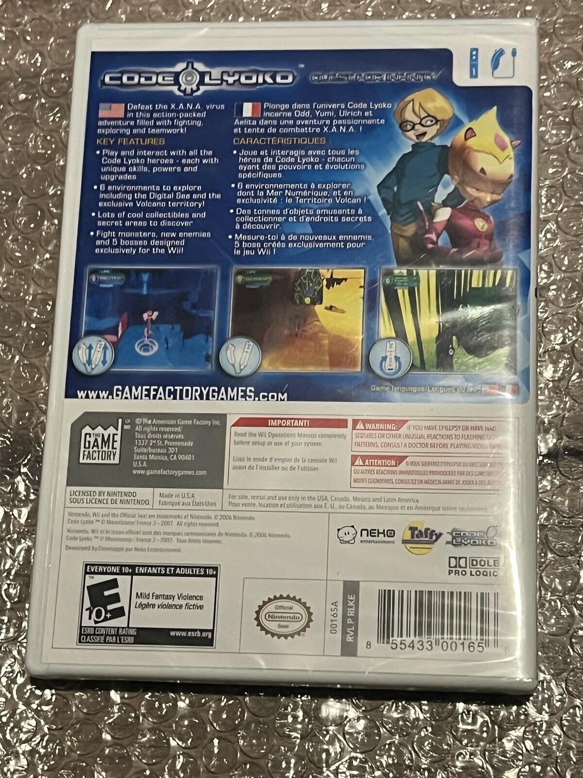 Code Lyoko: Quest For Infinity - Big Box With Tshirt (Wii, 2007) BRAND NEW GAME