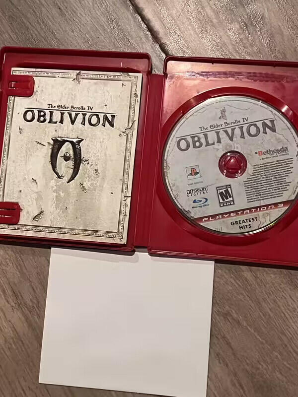 Elder Scrolls IV Oblivion: Greatest Hits (Sony Playstation 3, 2007) CIB W/ MAP