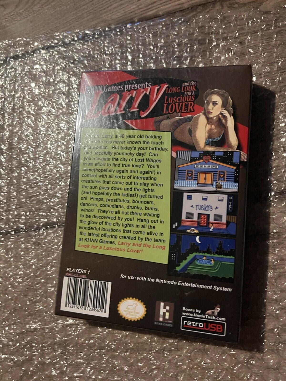 Leisure Suit Larry LLFLL Nintendo NES RetroUSB RetroZone KHAN Games SEALED NEW