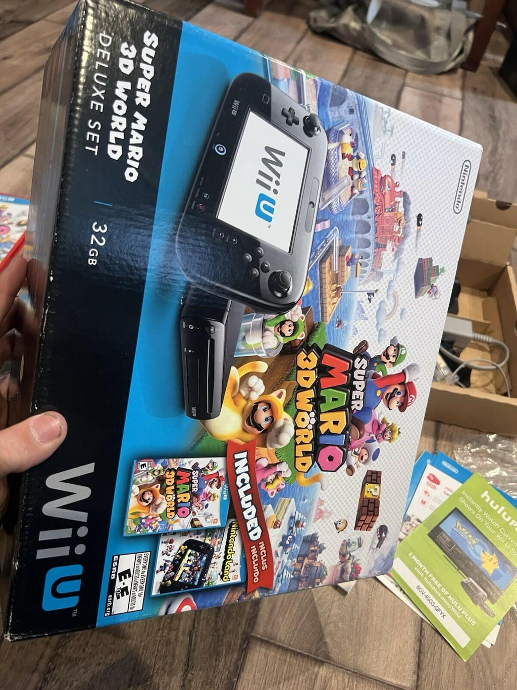 Nintendo Wii U 32 GB Super Mario 3D World Deluxe Set Console CIB 2 Games