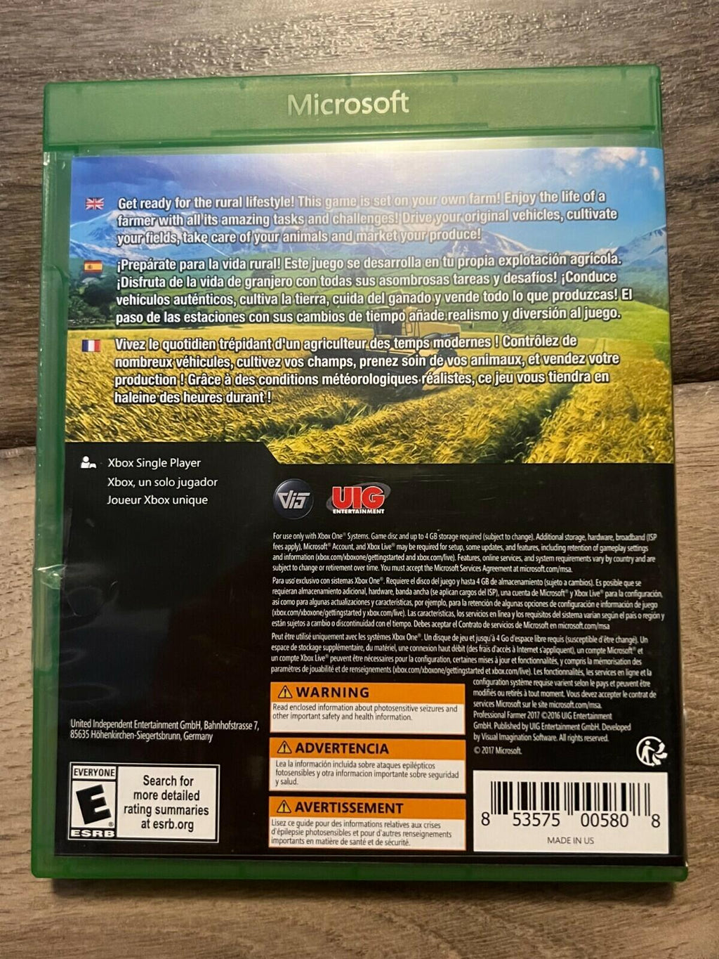 Professional Farmer 2017 (Microsoft Xbox One, 2017) CIB