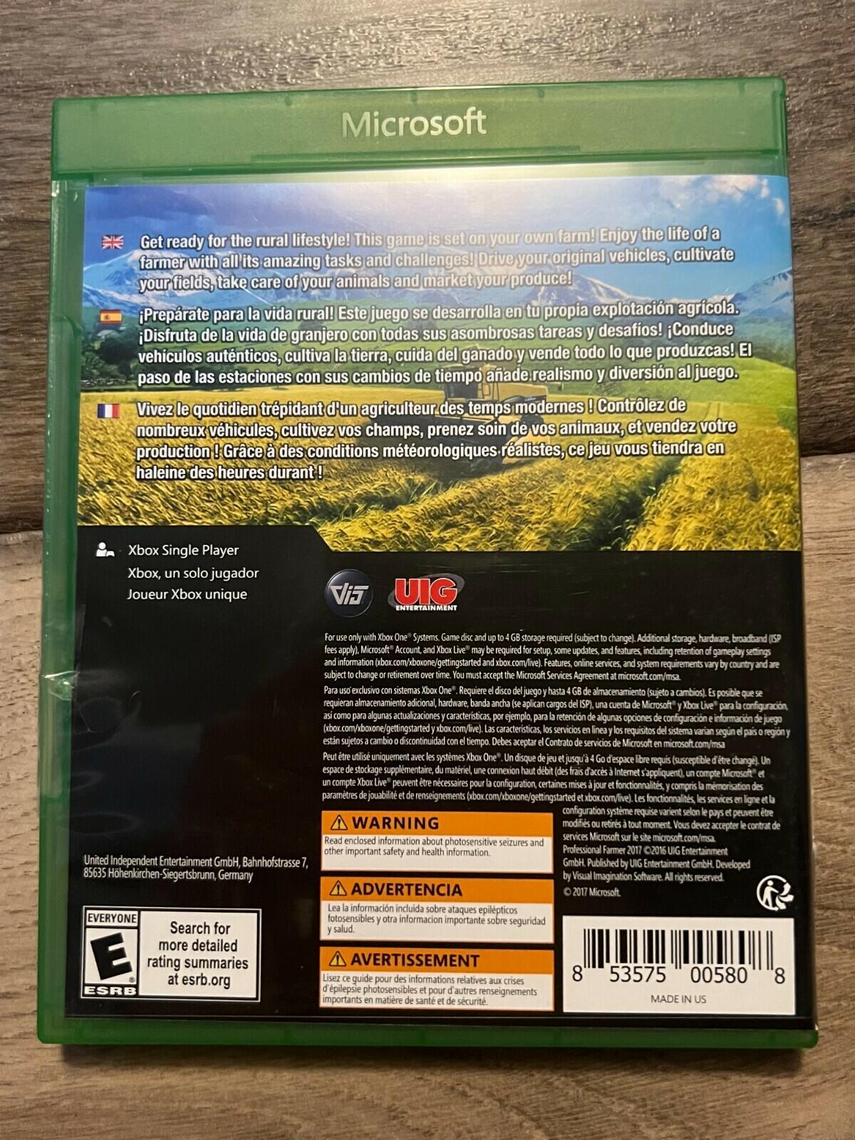Professional Farmer 2017 (Microsoft Xbox One, 2017) CIB