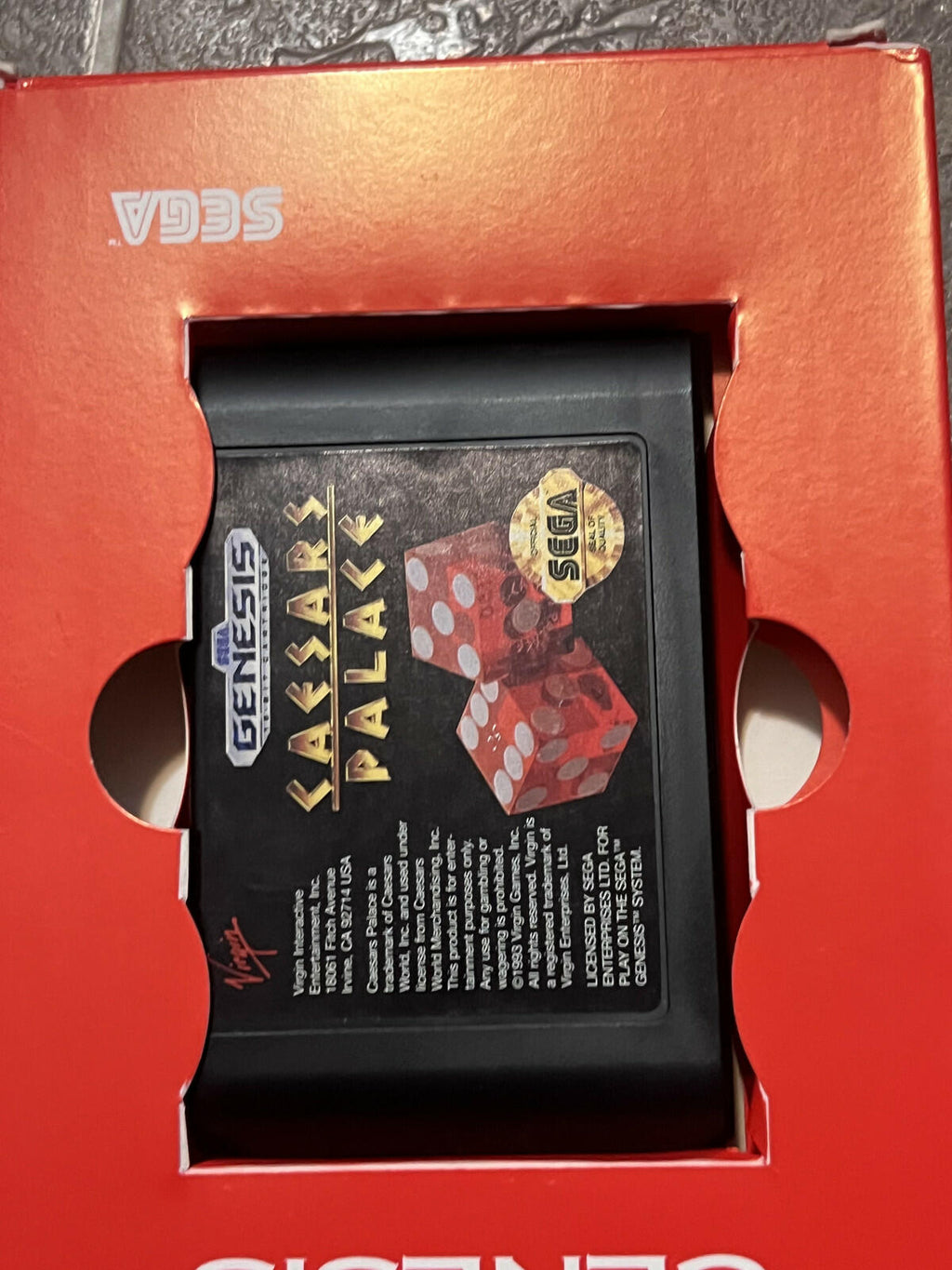 Caesar's Palace (Sega Genesis, 1993) CIB COMPLETE