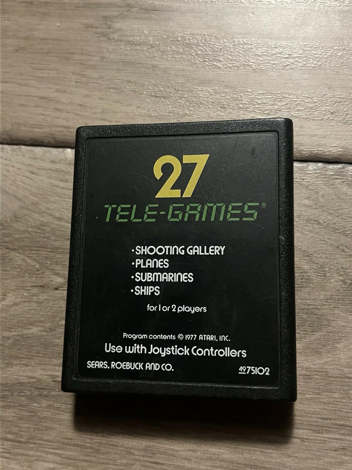 Target Fun: 27 Tele-Games (Atari 2600, 1977) CART ONLY