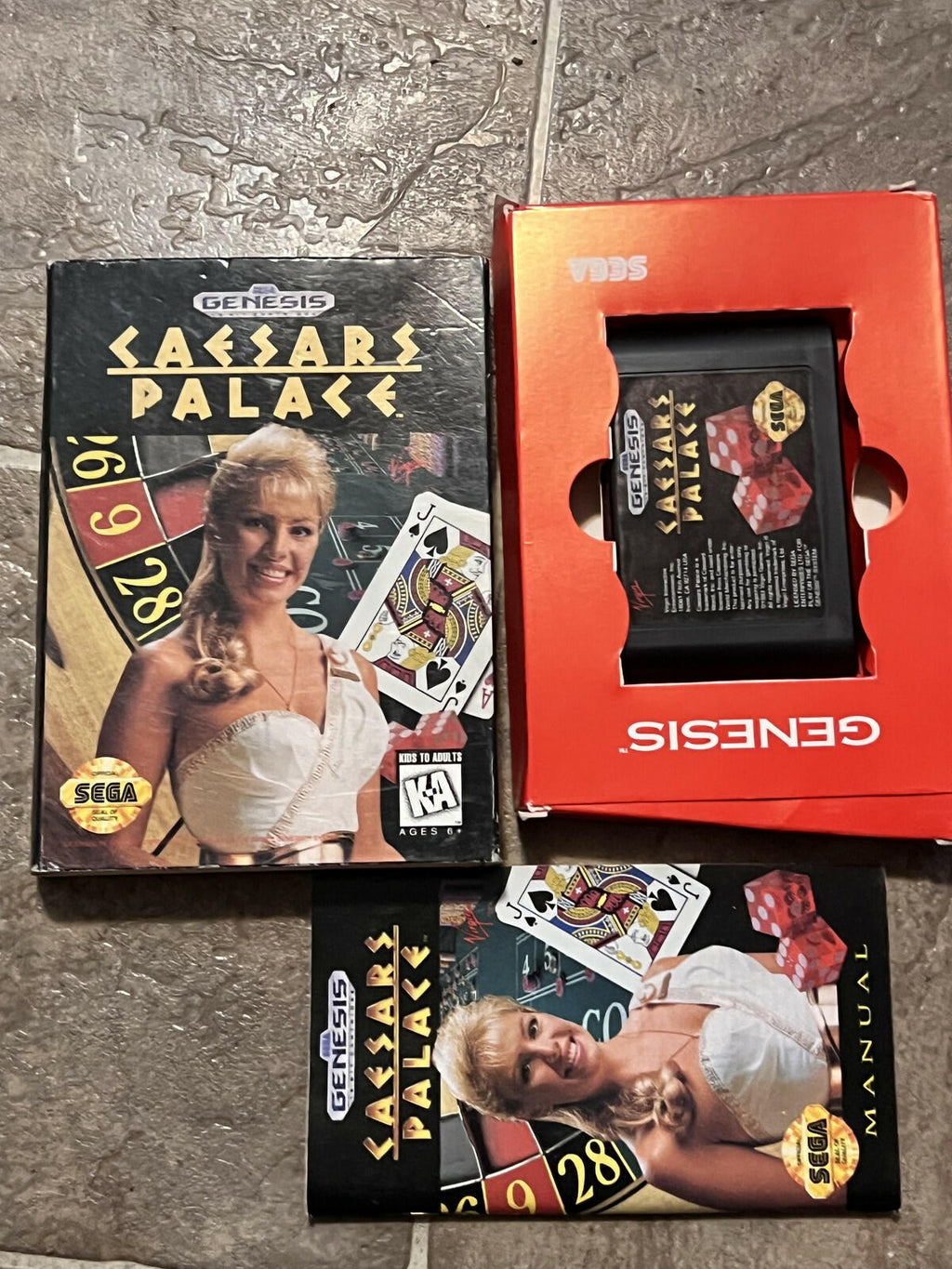 Caesar's Palace (Sega Genesis, 1993) CIB COMPLETE