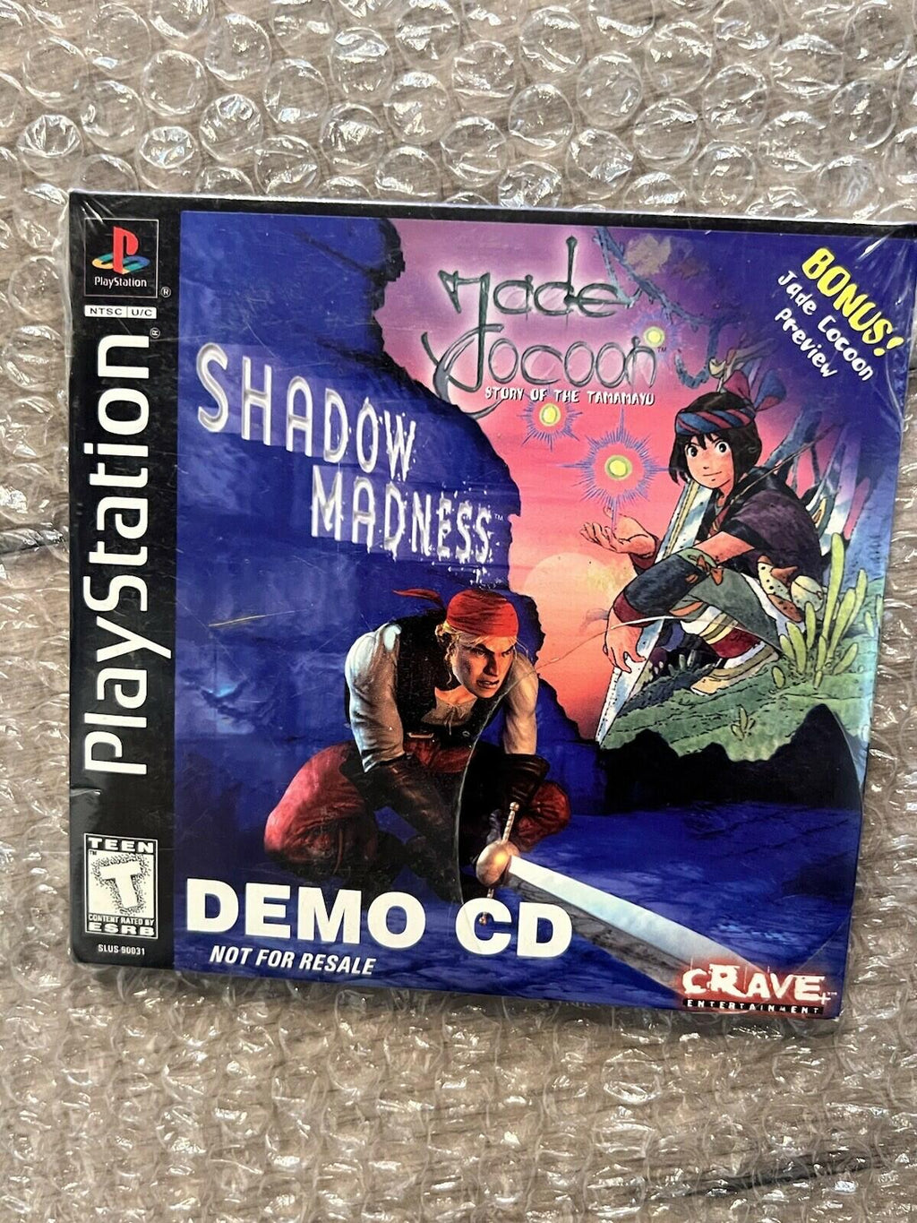 Shadow Madness Demo Disc CD (Sony PlayStation 1 PS1, 1999) BRAND NEW SEALED