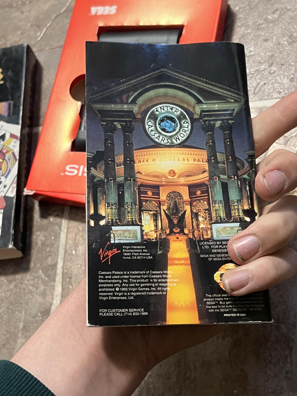Caesar's Palace (Sega Genesis, 1993) CIB COMPLETE