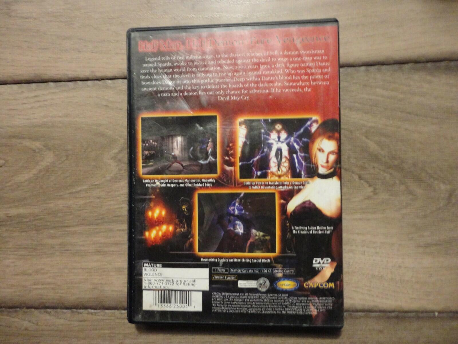 Devil May Cry (Sony PlayStation 2, 2001) NO MANUAL