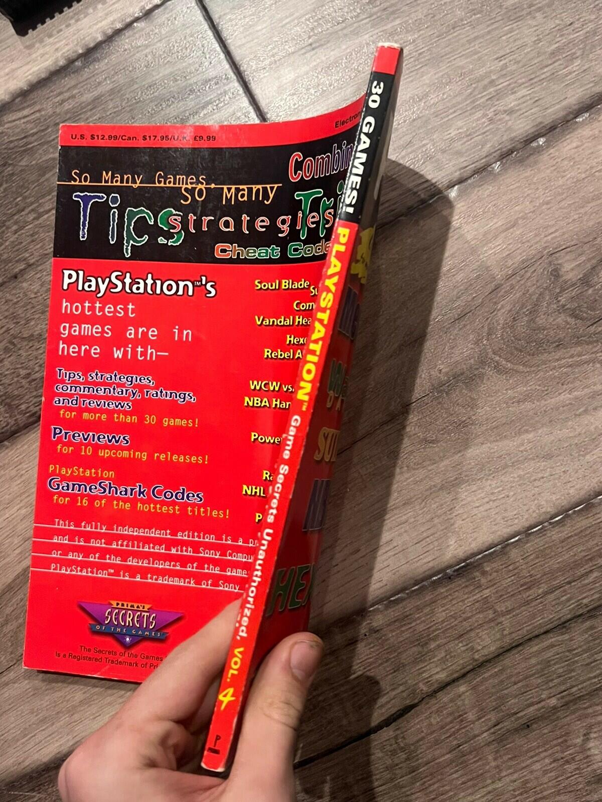 Prima's Playstation 1 PS1 Vol 4 Strategy Guide Player's Hint Book Gameshark Code