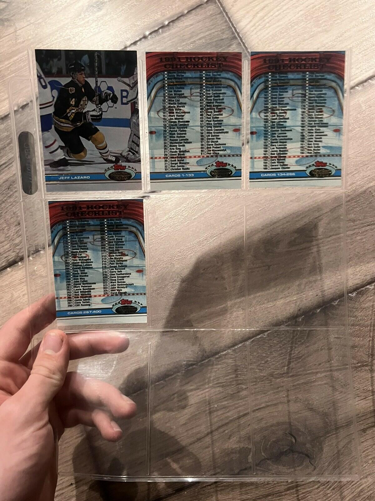 1991-92 Topps Stadium Club Complete Hockey NHL Set 1-400