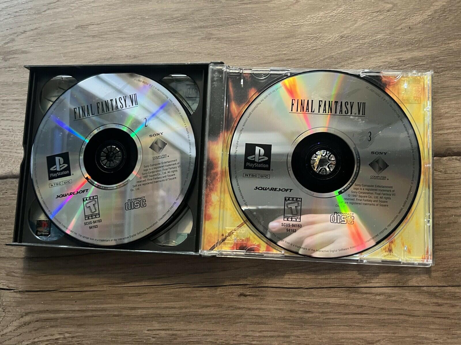 Final Fantasy VII: Greatest Hits (Sony PlayStation 1, 1997) NO MANUAL