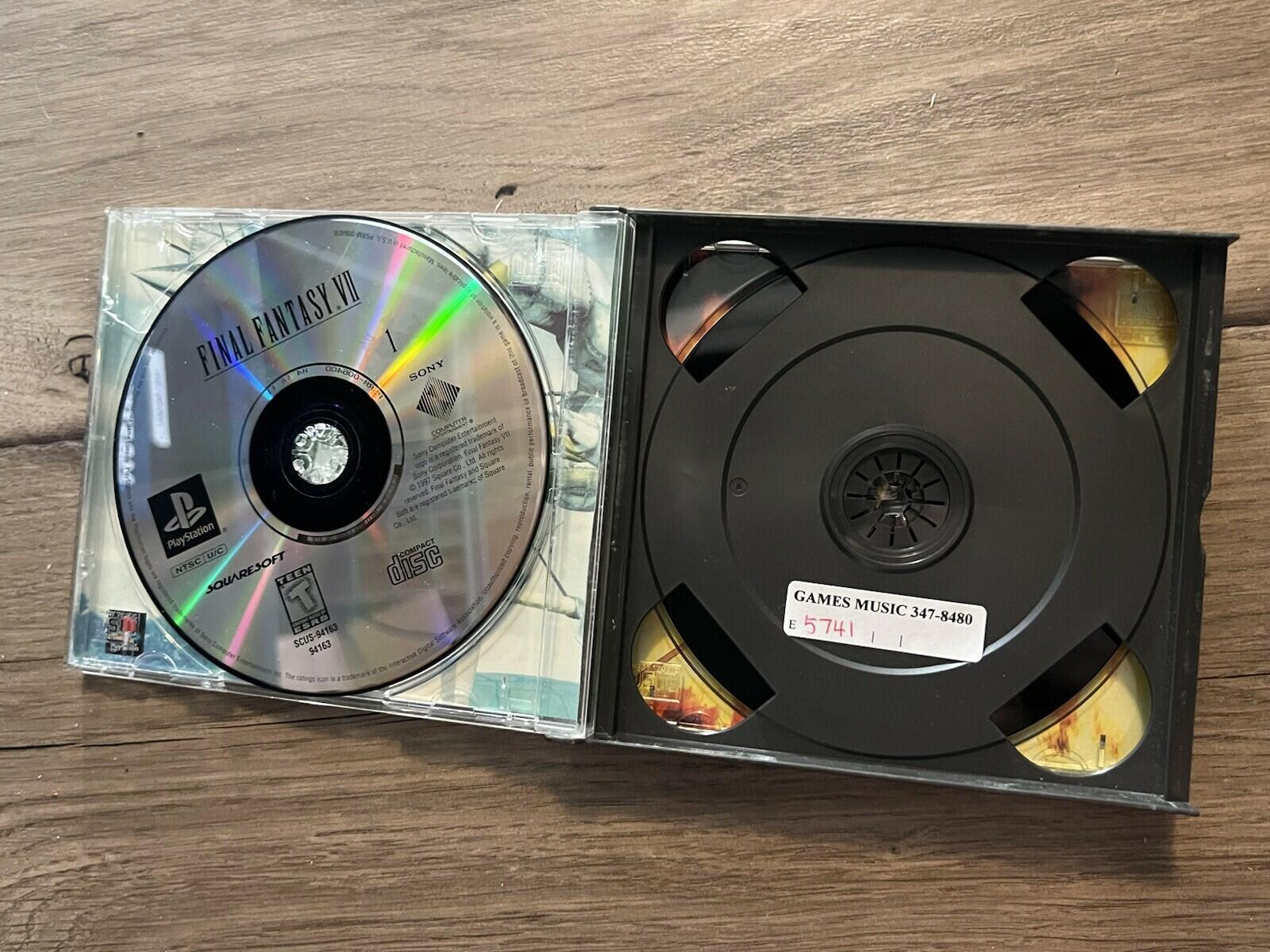 Final Fantasy VII: Greatest Hits (Sony PlayStation 1, 1997) NO MANUAL