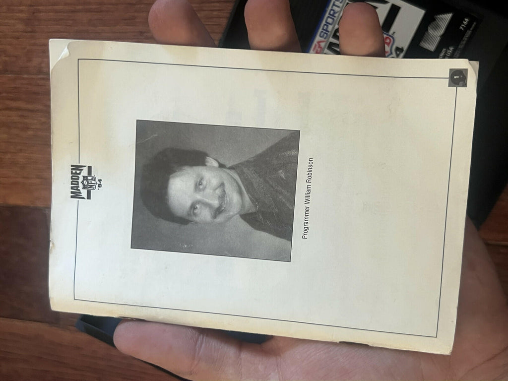 Madden NFL '94 (Sega Genesis, 1994) CIB MANUAL MISSING PAGE