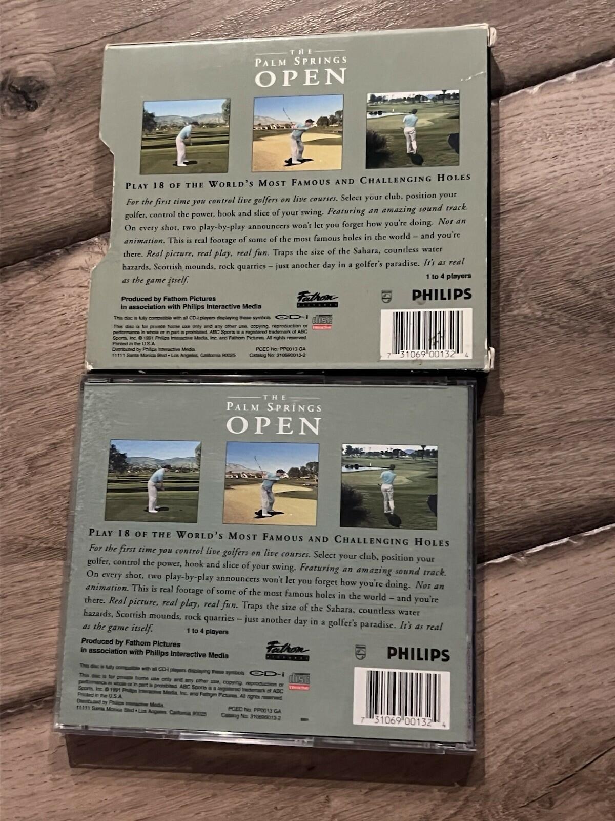ABC Sports Presents: The Palm Springs Open (Phillips CD-i, 1991) CIB