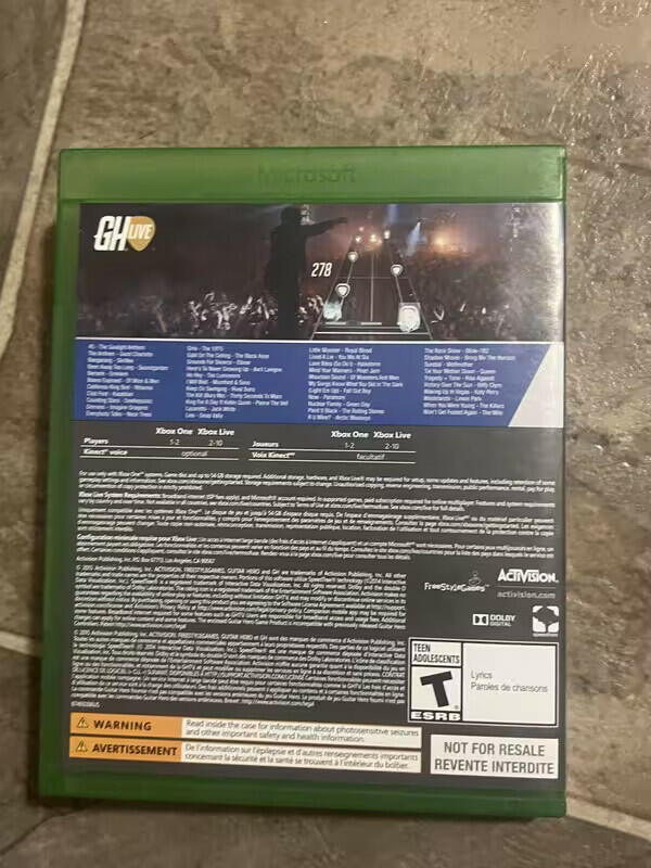 Guitar Hero Live (Microsoft Xbox One, 2015) CIB