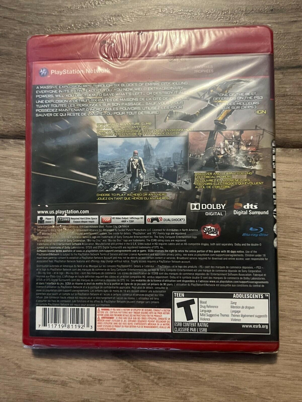 inFamous: Greatest Hits (Sony PlayStation 3, 2009) NEW SEALED