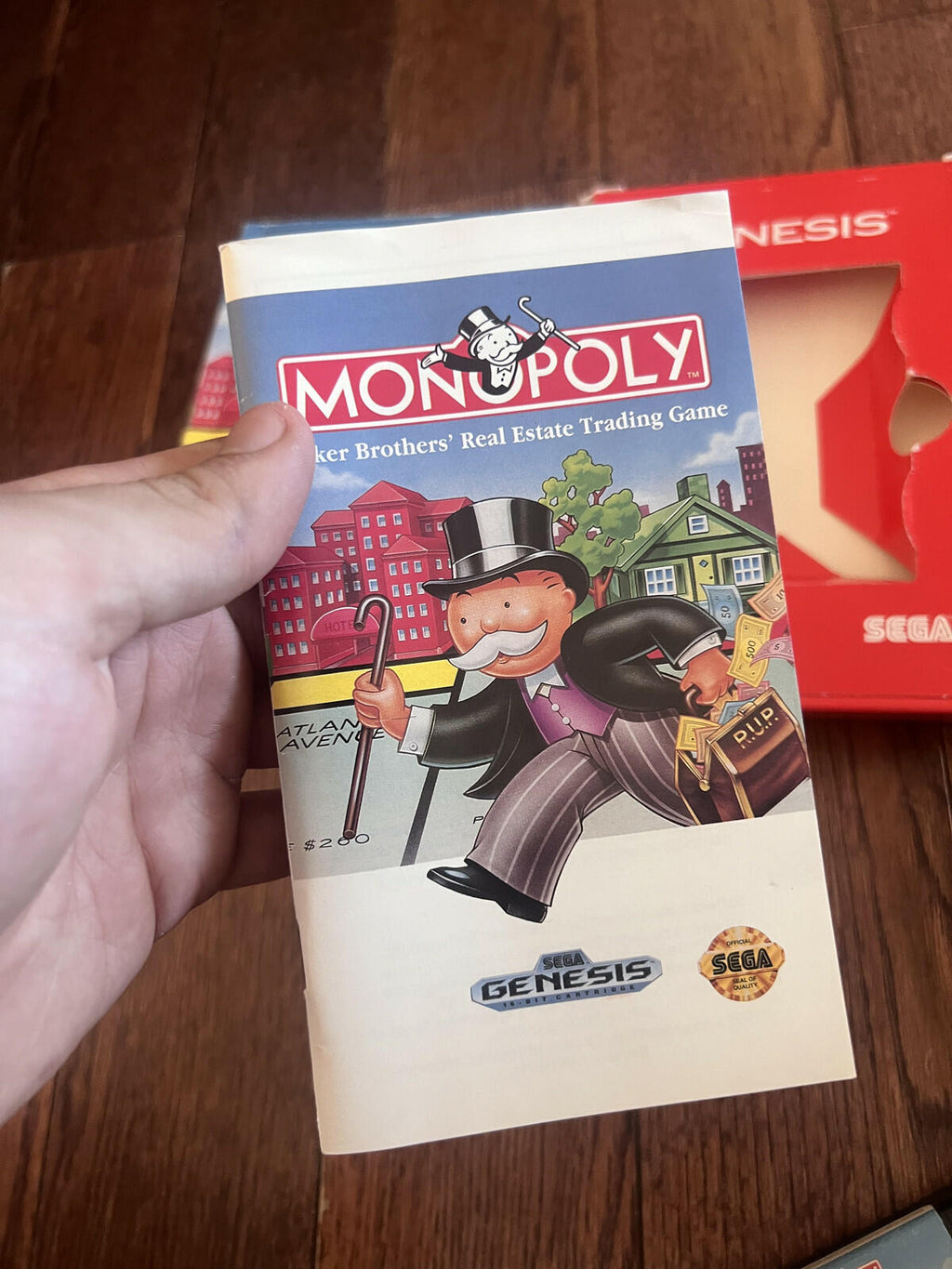 Monopoly: Cardboard Box (Sega Genesis, 1992) CIB COMPLETE IN BOX