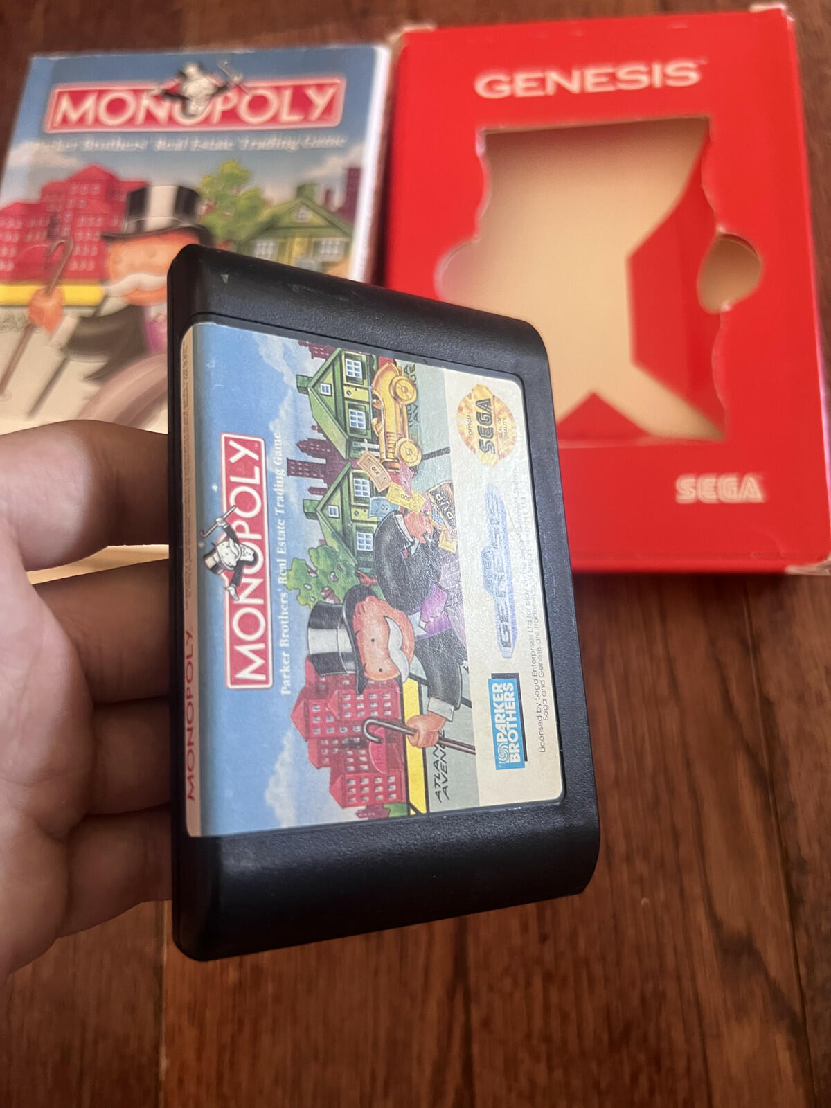 Monopoly: Cardboard Box (Sega Genesis, 1992) CIB COMPLETE IN BOX