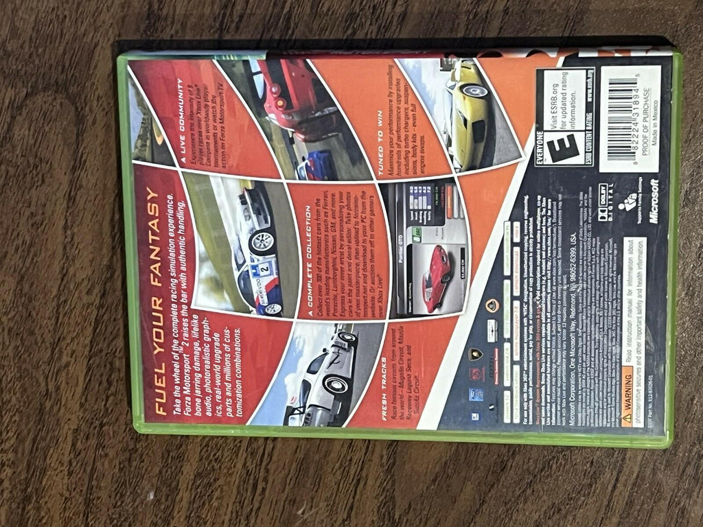 Forza Motorsport 2 (Microsoft Xbox 360, 2007) CIB COMPLETE