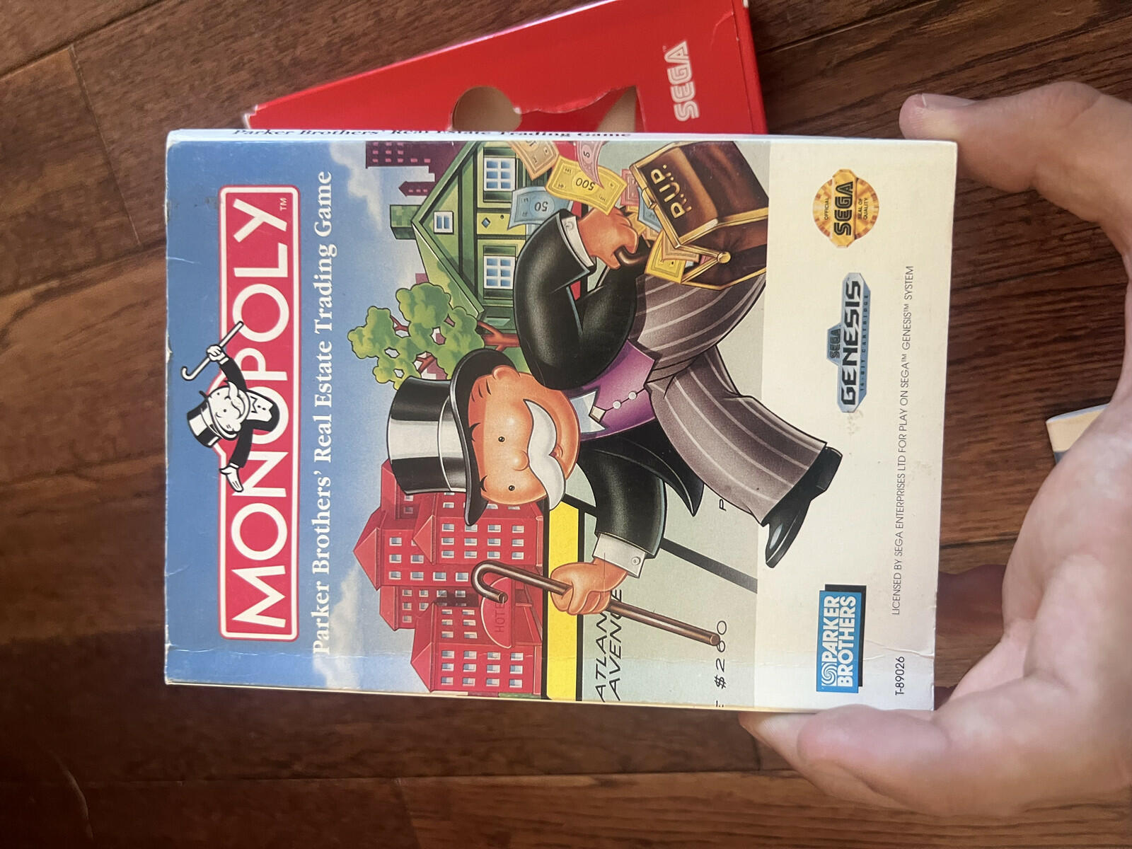 Monopoly: Cardboard Box (Sega Genesis, 1992) CIB COMPLETE IN BOX