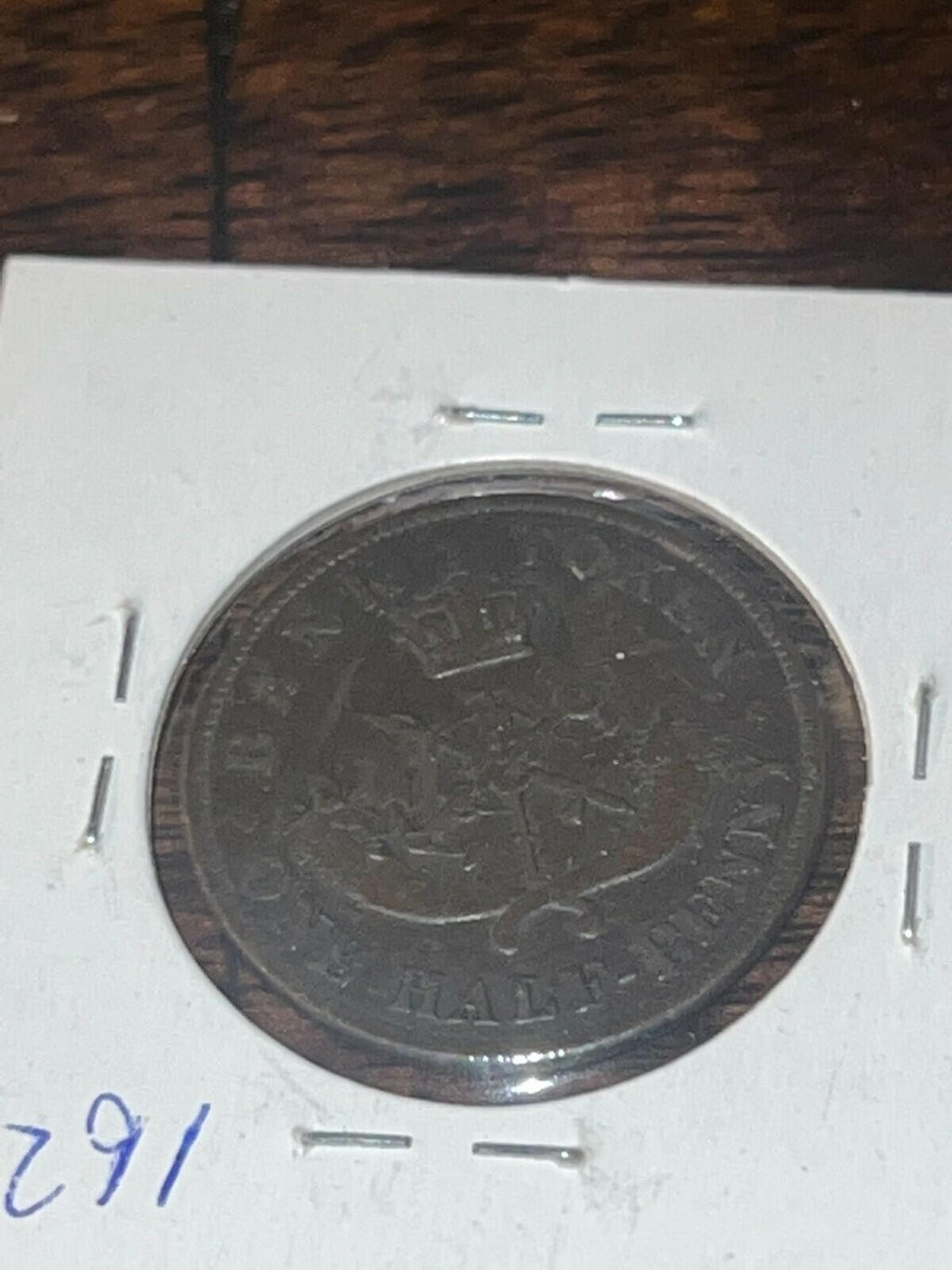 1850 Upper Canada 1/2 Penny Token