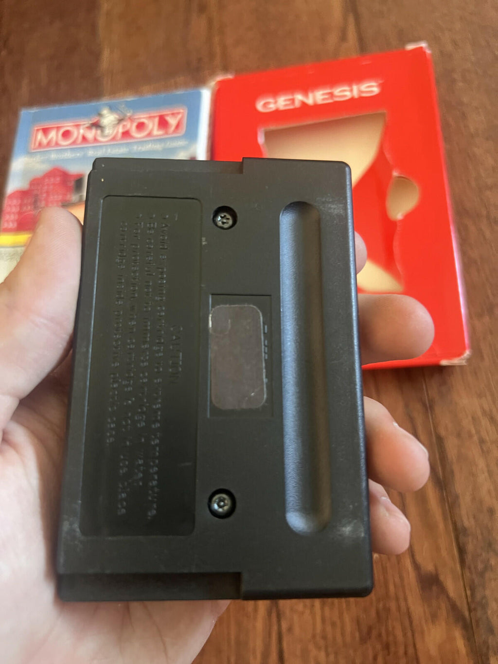 Monopoly: Cardboard Box (Sega Genesis, 1992) CIB COMPLETE IN BOX