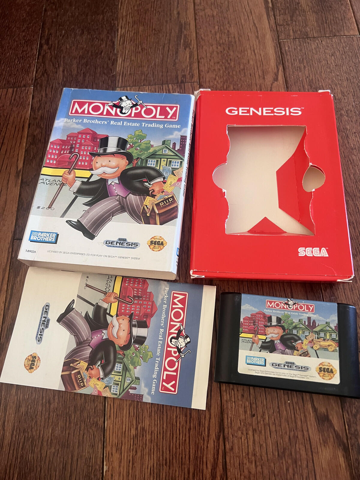 Monopoly: Cardboard Box (Sega Genesis, 1992) CIB COMPLETE IN BOX