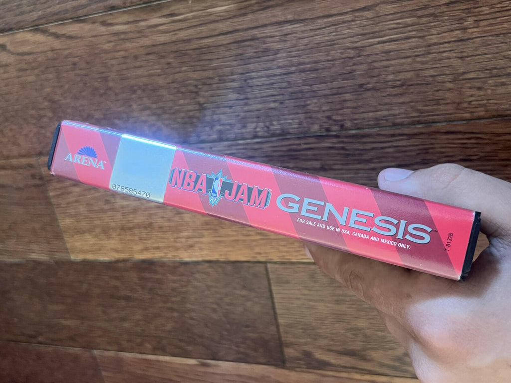 NBA Jam (Sega Genesis, 1994) CIB DAMAGED MANUAL