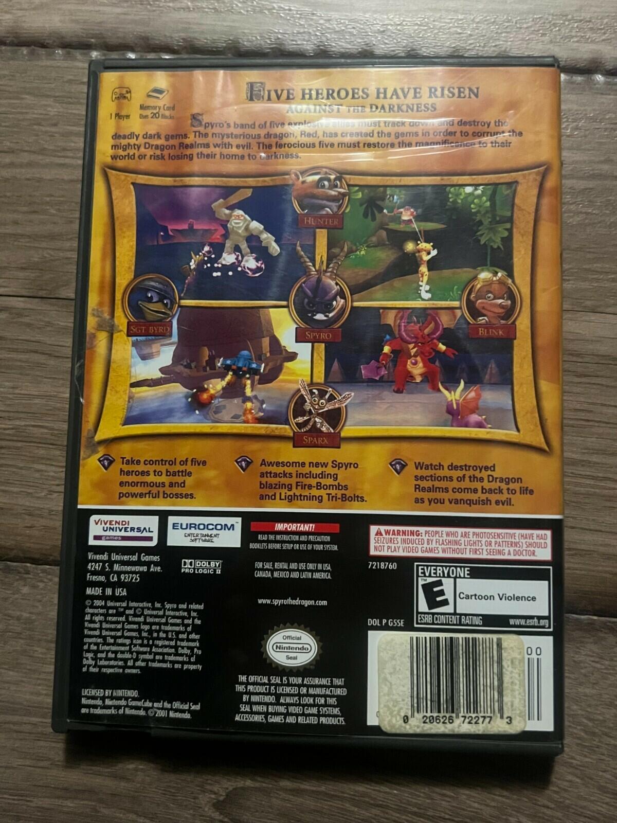 Spyro: A Hero's Tail (Nintendo Gamecube, 2004) CIB BLACK LABEL
