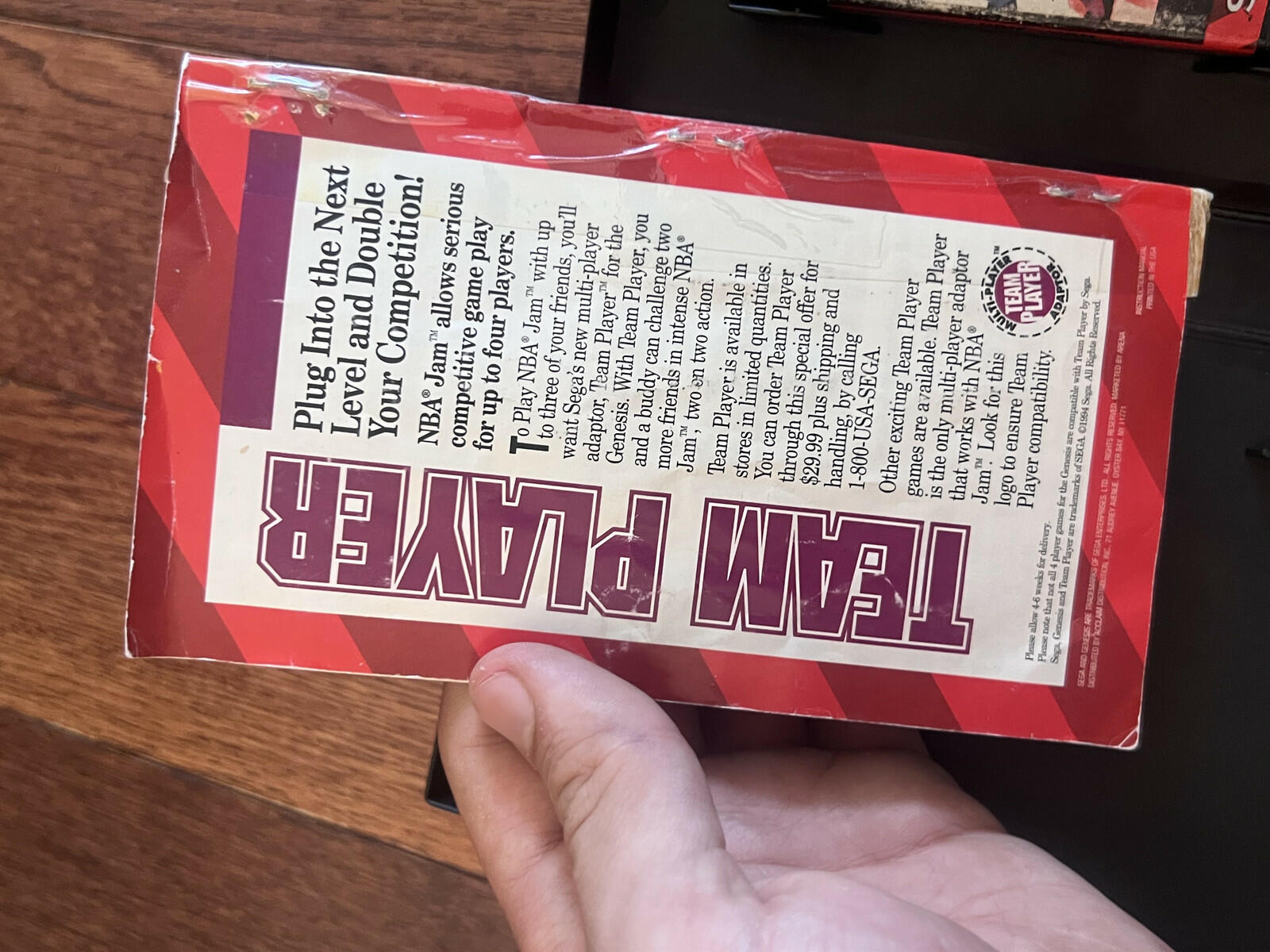 NBA Jam (Sega Genesis, 1994) CIB DAMAGED MANUAL