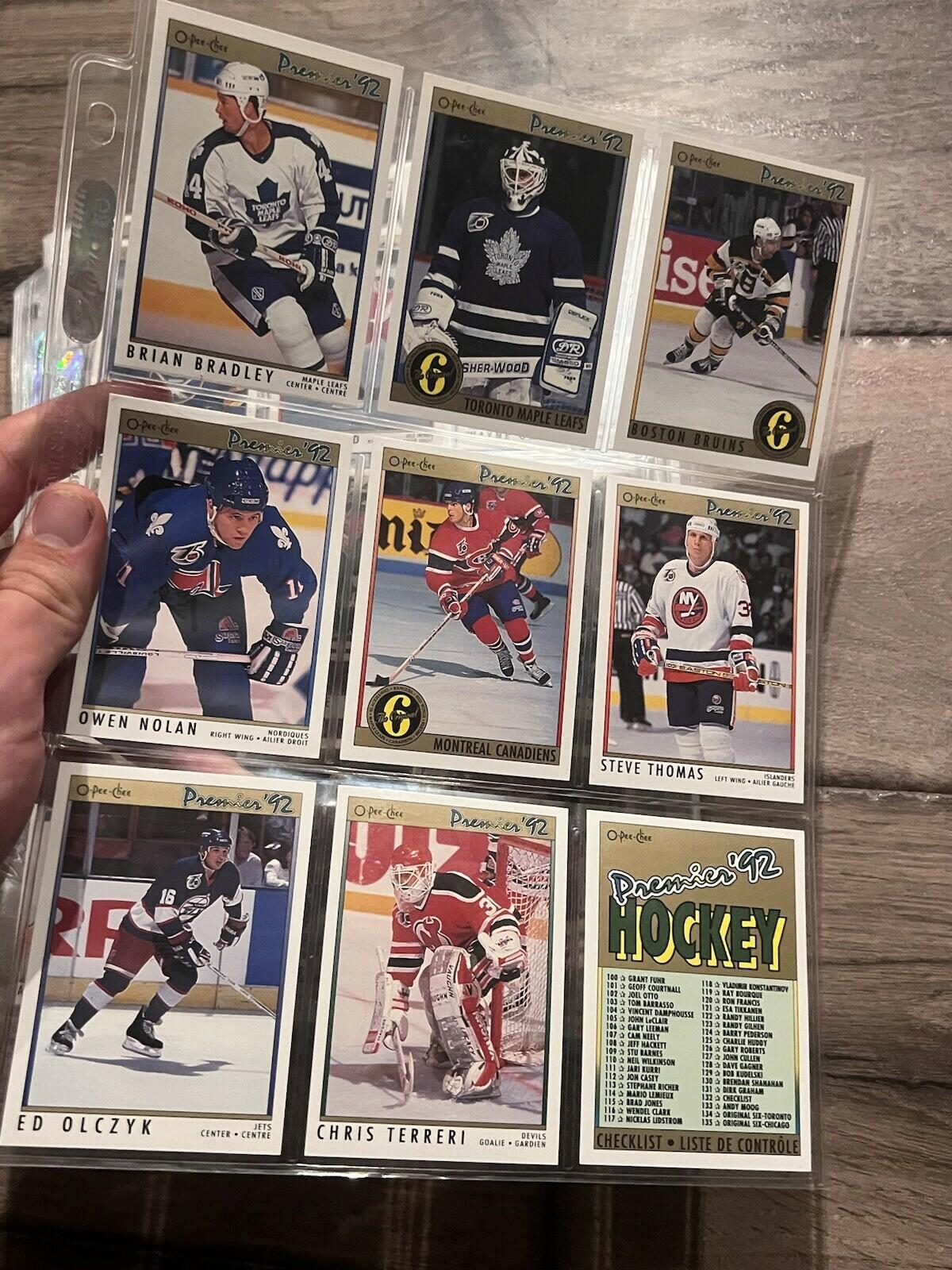1991-92 O-Pee-Chee Premier Hockey Complete Set 1-198
