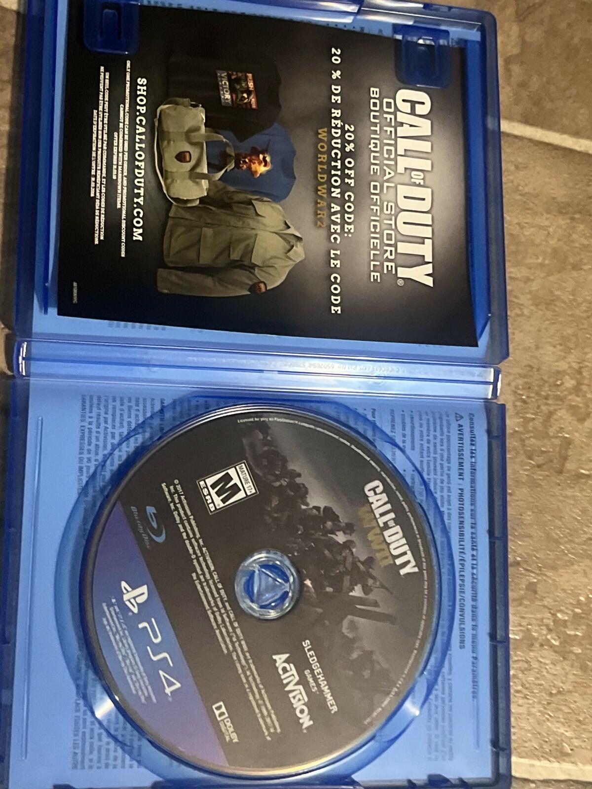 Call of Duty WWII (Sony Playstation 4 PS4, 2017) CIB COMPLETE