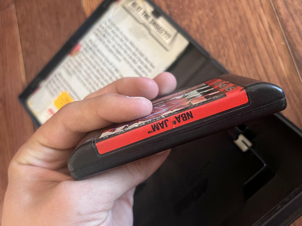 NBA Jam (Sega Genesis, 1994) CIB DAMAGED MANUAL