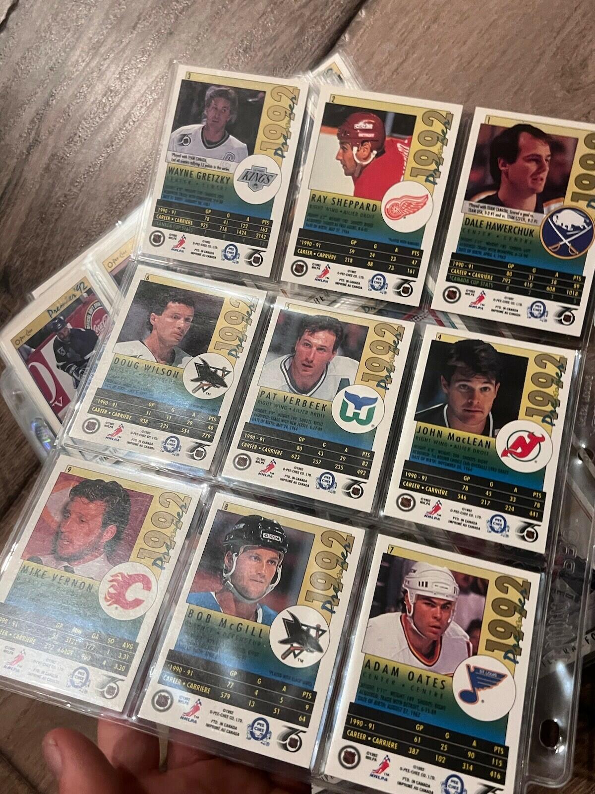 1991-92 O-Pee-Chee Premier Hockey Complete Set 1-198